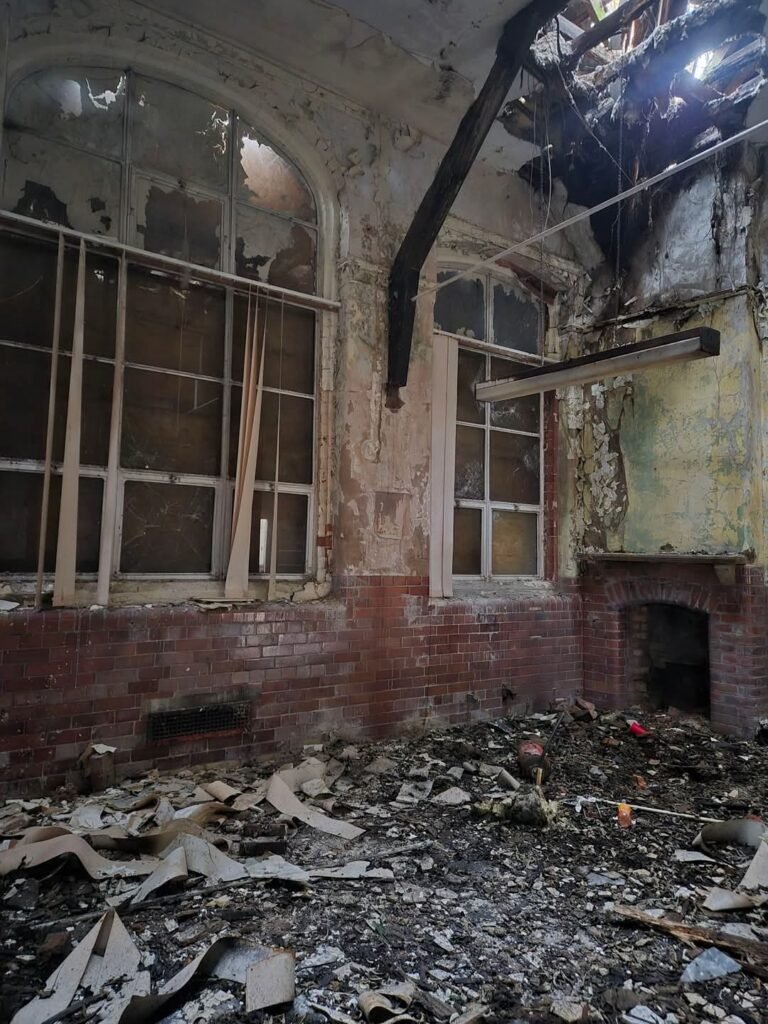 Fire damaged building strip out Swansea